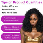 Pre Separated Deep Wave Crochet Hair Feathered Texture Silky Shine Knotless Natural Black