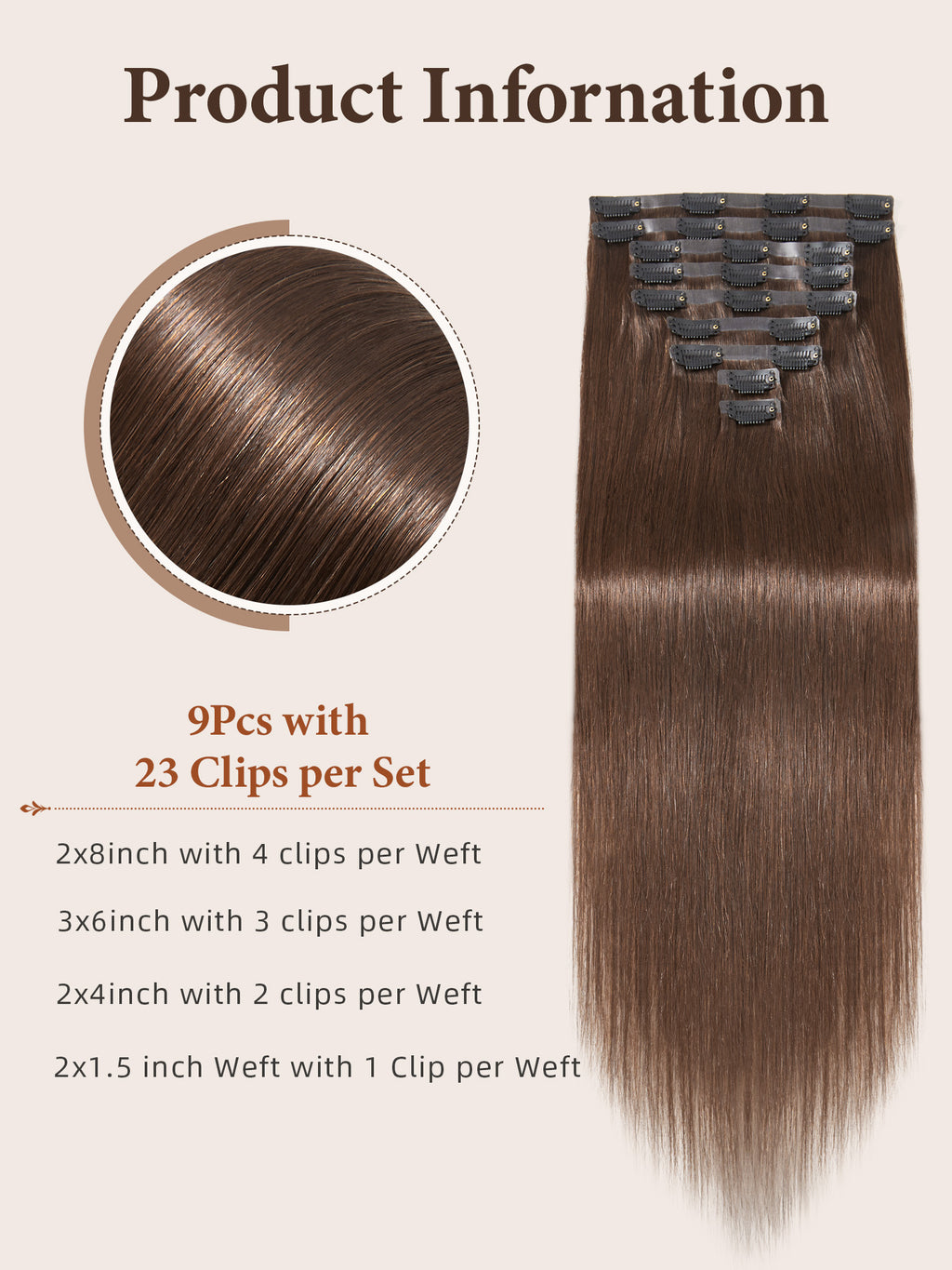#30 Color Encaje transparente 5 × 5 Peluca de cabello ondulado frontal del cuerpo 250% Densidad (3 paquetes + 1 cierre)
