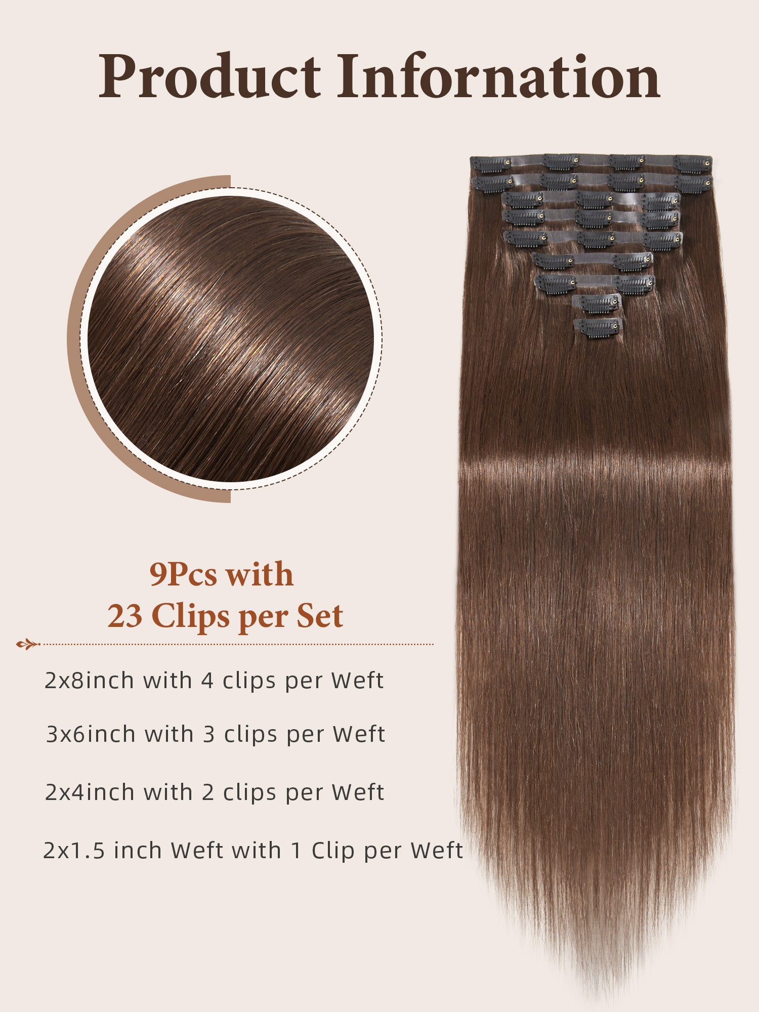 #30 Color Encaje transparente 5 × 5 Peluca de cabello ondulado frontal del cuerpo 250% Densidad (3 paquetes + 1 cierre)