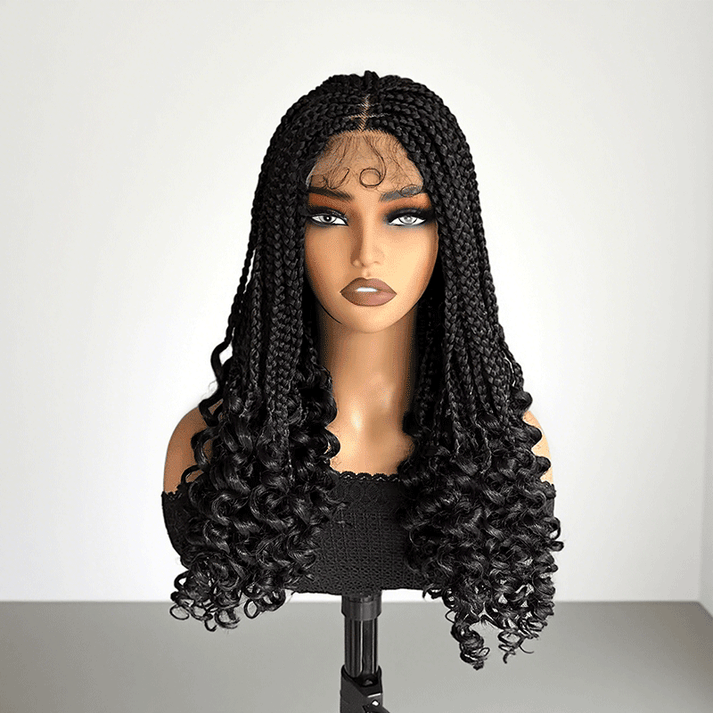 Peluca de corte pixie Peluca de máquina completa de cabello humano ondulado