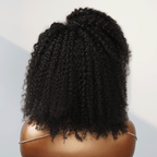 13x4 Glueless Kinky Edges Wig Kinky Curly Frontal Wig 2 Styles