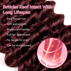 Extension Bulk Hair For Bohemian Braiding Dark 99J Color Deep Curly Human Hair