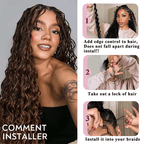 Extension Bulk Hair For Bohemian Braiding Chocolate Brown Color Deep Curly Human Hair