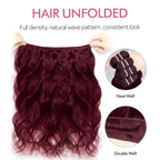 Dark 99J Body Wave Bundles Virgin Brazilian Human Hair Extensions