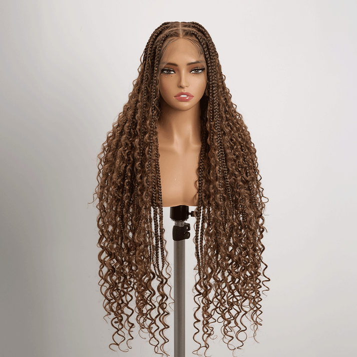 Peluca de corte pixie Peluca de máquina completa de cabello humano ondulado