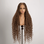 Peluca de corte pixie Peluca de máquina completa de cabello humano ondulado