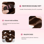 Dark Chocolate Brown Body Wave Bundles Virgin Brazilian Human Hair Extensions