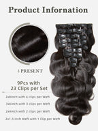 #30 Color Encaje transparente 5 × 5 Peluca de cabello ondulado frontal del cuerpo 250% Densidad (3 paquetes + 1 cierre)