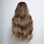 Glamorous Style 13x4 Glueless Luxury Layered Highlight Wavy Wig 250% Density