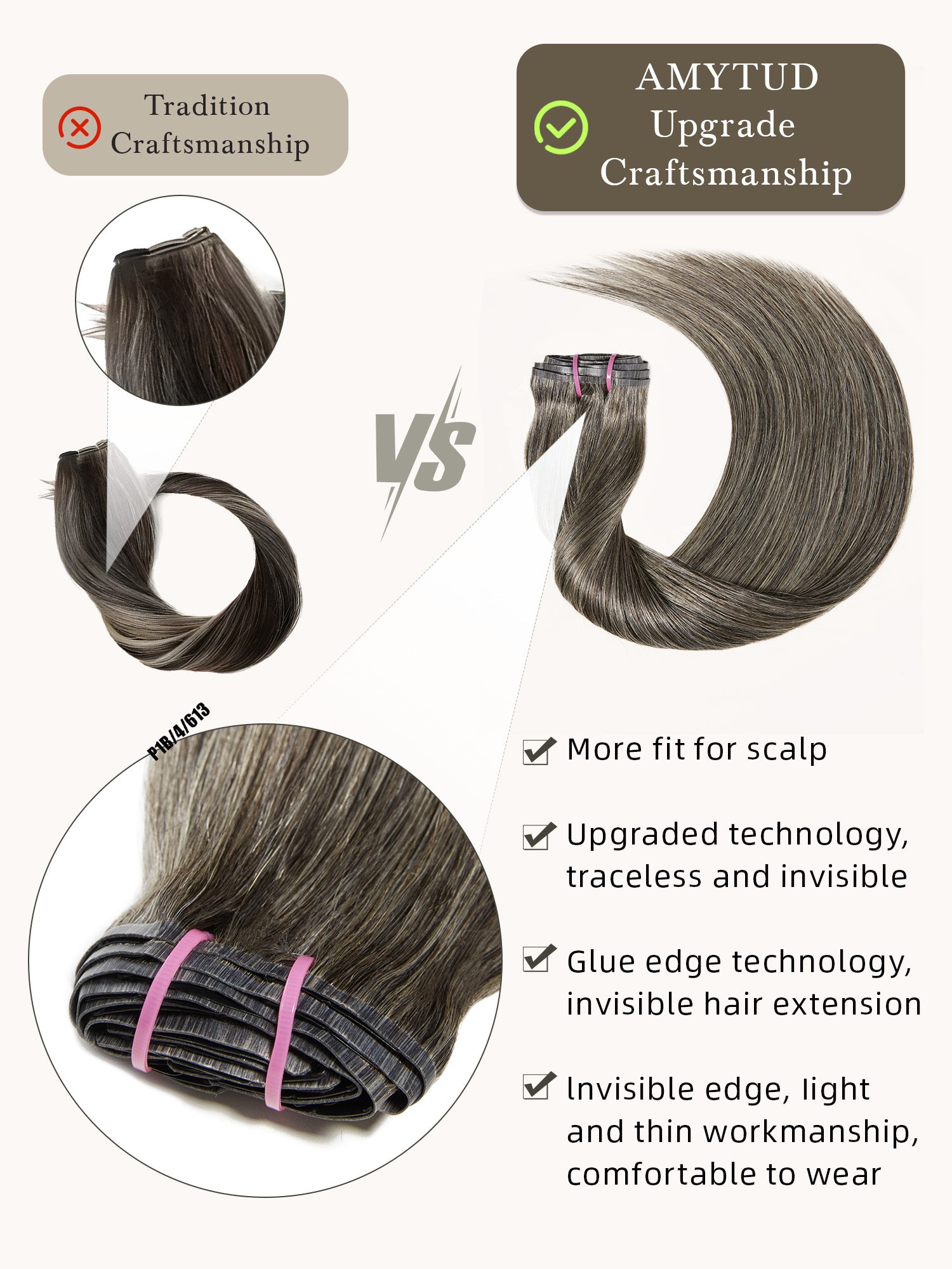 #30 Color Encaje transparente 5 × 5 Peluca de cabello ondulado frontal del cuerpo 250% Densidad (3 paquetes + 1 cierre)