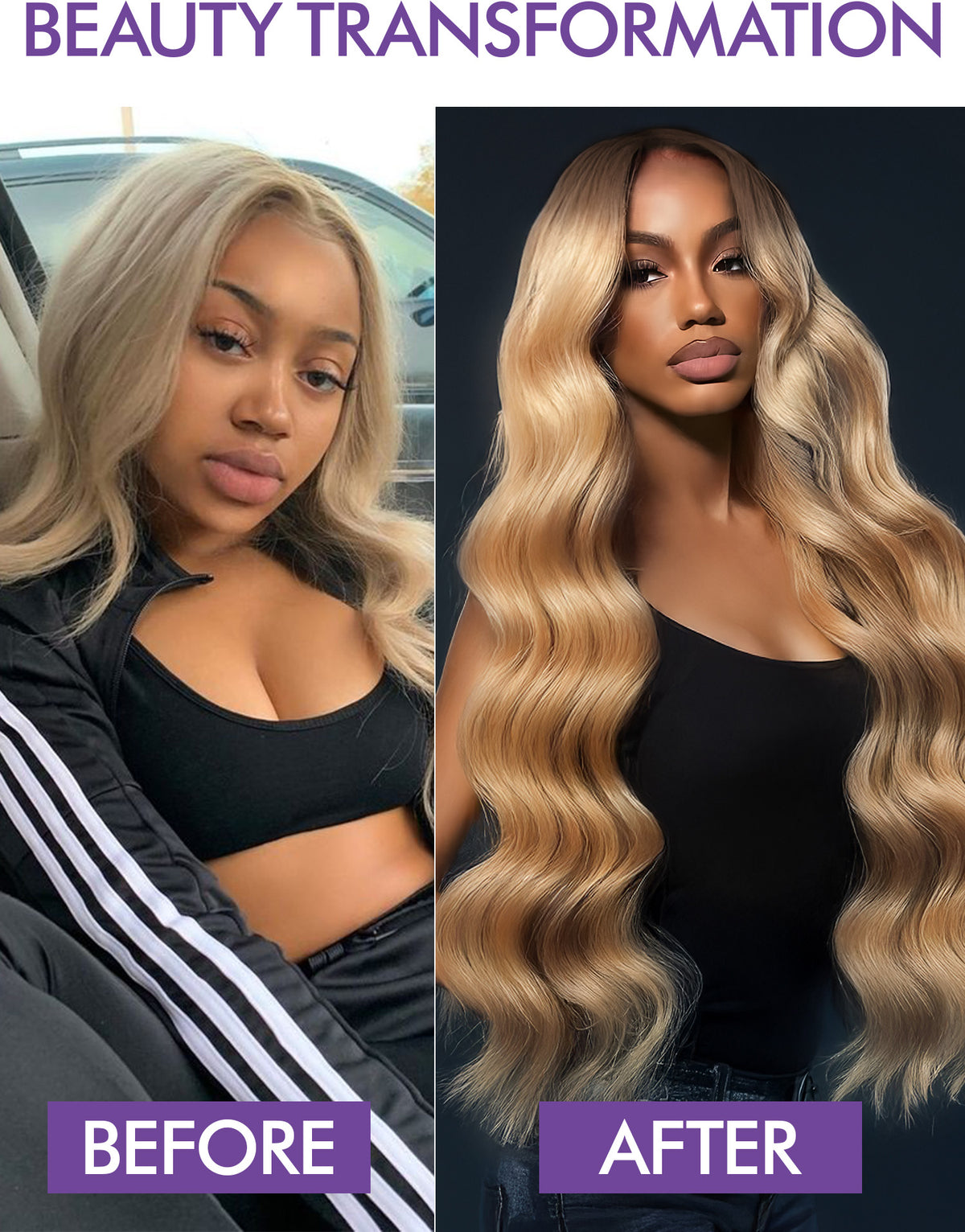 T4-27 Body Wave Bundles Virgin Brazilian Human Hair Extensions