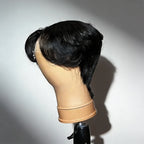 Put On And Go Mid Part 90s Layered Pixie Cut Wig With Bangs