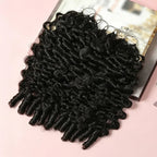 Burmese Curly Crochet Extensions Feathered Effect Silky and Knotless Natural Black