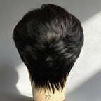 Put On And Go Mid Part 90s Layered Pixie Cut Wig With Bangs