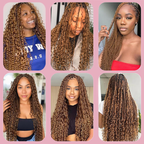 Extension Bulk Hair For Bohemian Braiding Medium Brown Color Deep Curly Human Hair
