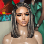 Elegant 7x4 Glueless Highlight Color Wig Bleached Knots Adjustable Cap