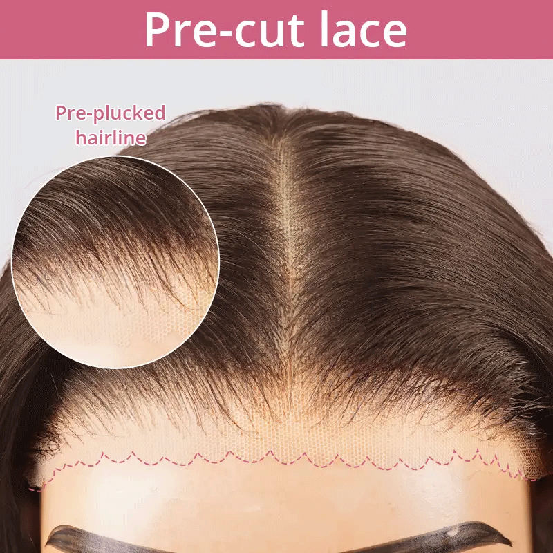 9x6 Glueless Blonde Highlight Wig Straight Human Hair