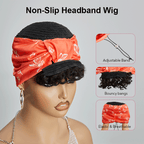 Glueless 3s Throw & Go Bob Headband With Bangs Curly Wig