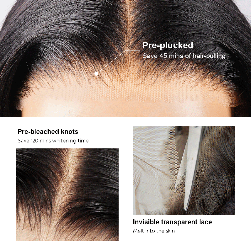 Glueless Pre Plucked and Pre Bleached 5x5 Highlight Wig With Adjustable Cap