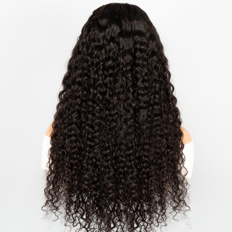 5x5 Glueless Wig Wear Go Brazilian Deep Curly Human Hair