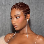 Modern Full Transparent Lace Super Short Brown Wig