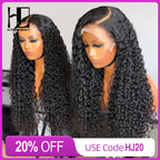 6x6 HD Lace Closure Curly Wig Virgin Hair 180% Density