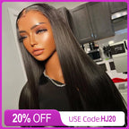 5x5 HD Lace Closure Straight Wig Virgin Hair 180% Density