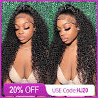 13x4 HD Lace Front Curly Deep Wave Wig 150% 200% Density