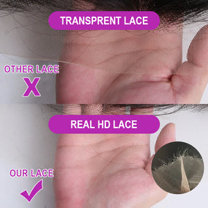 13x4 HD Lace Full Frontal Body Wave Peluca 180% Densidad