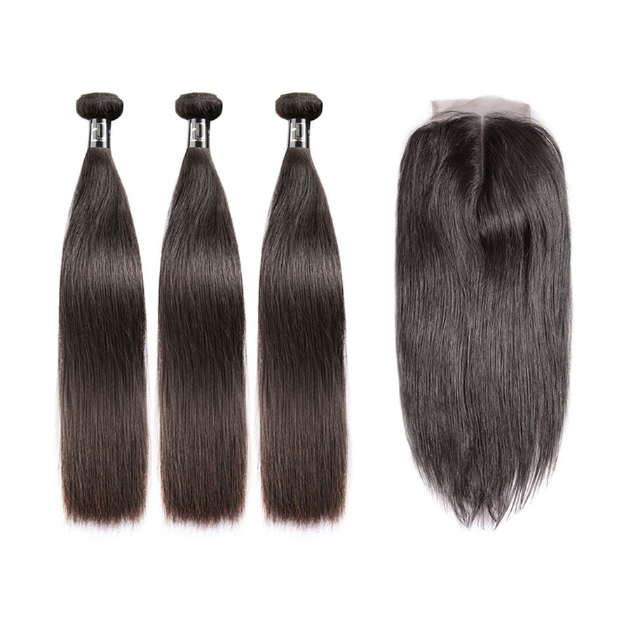 Oferta de paquete recto de cabello virgen brasileño HJ Weave Beauty 8A