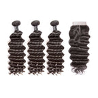 HJ Weave Beauty 8A Brazilian Virgin Hair Natural Wave Bundle Deal
