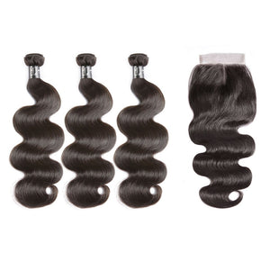 HJ Weave Beauty 8A Brazilian Virgin Hair Body Wave Bundle Deal