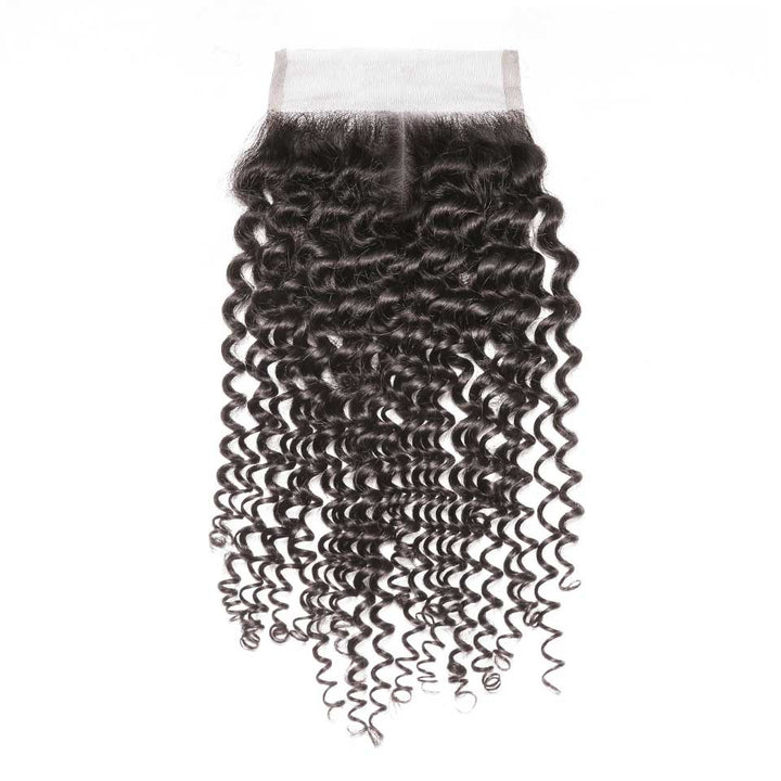 Transparent 4x4 lace closure Kinky Curly