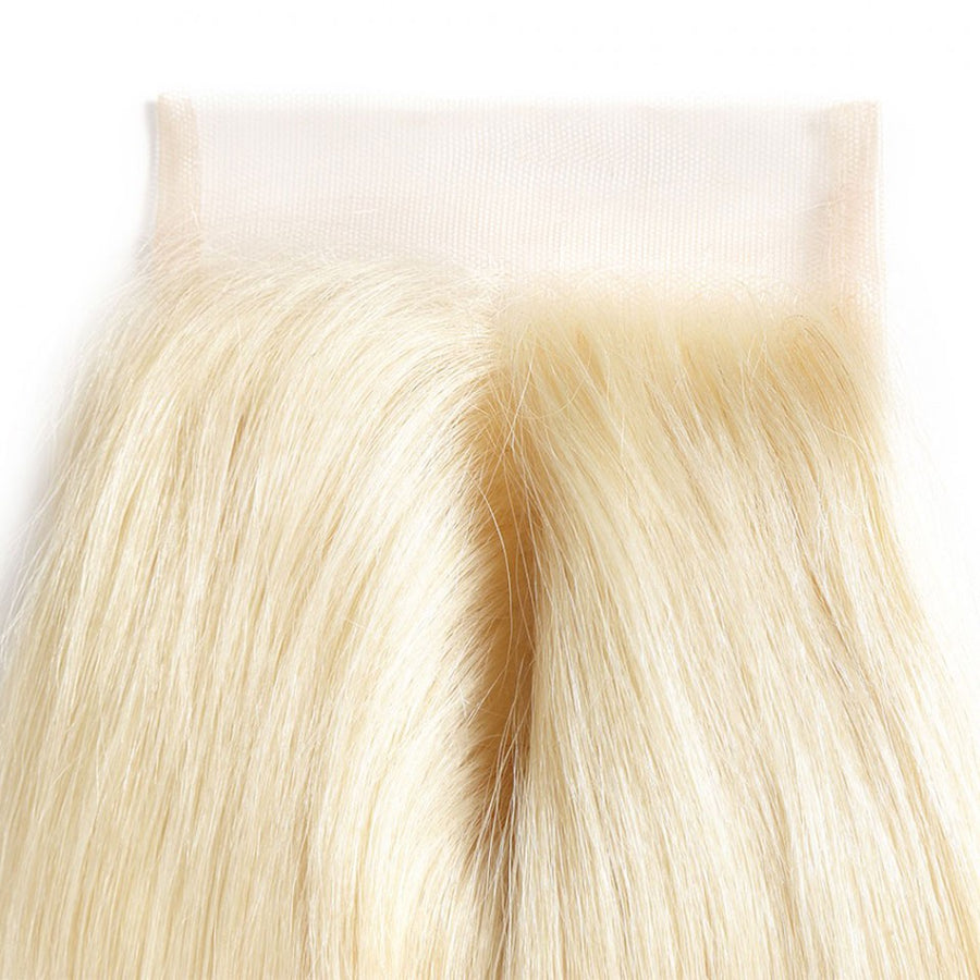 8A #613 Blonde 4*4 Lace Closure Straight