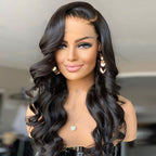 Transparent Lace Body Wave 6×6 Closure Hair Wigs 180% Density