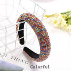 Diadema de esponja con diamantes de imitación barrocos