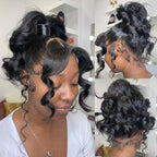 HJ Weave Beauty Virgin Hair Body Wave Wrap Around Ponytail 100 gramos (1 paquete)