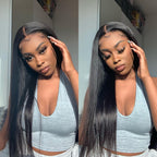 2 wig deal 13x4 transparent lace front wig + 4x4 closure wig 180% density