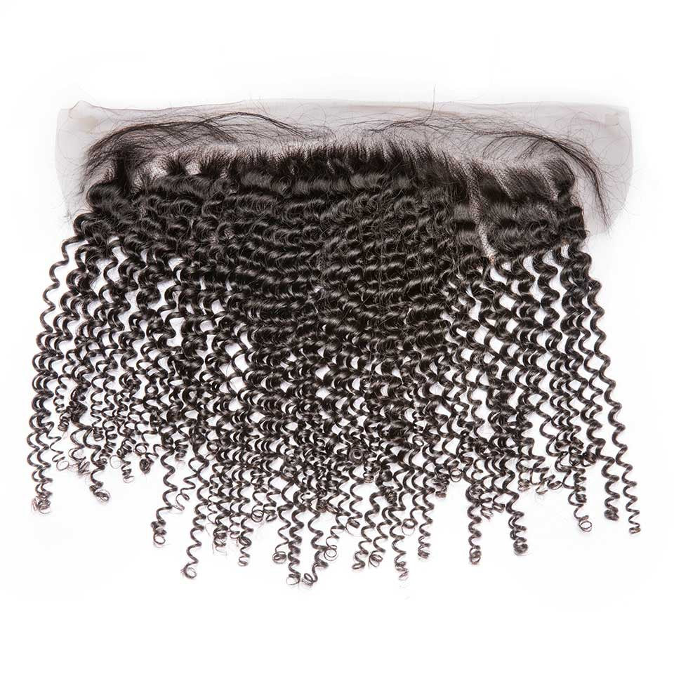 Transparent lace 13x4 lace frontal Kinky Curly