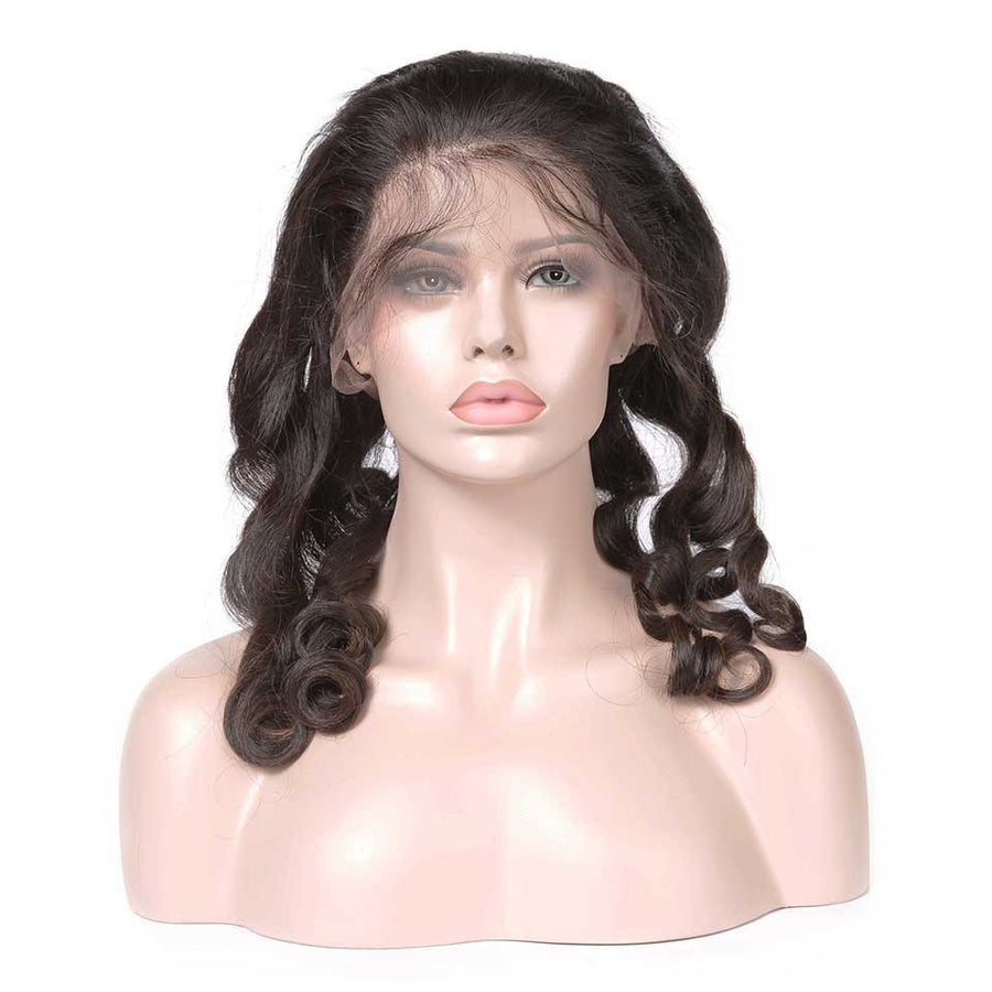HJ Weave Beauty 360 Lace Frontal Human Hair Loose Wave