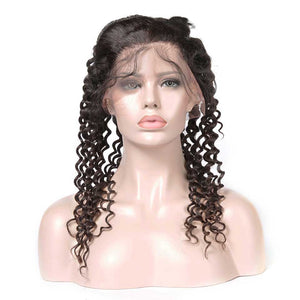 HJ Weave Beauty 360 Lace Frontal Human Hair Deep Wave