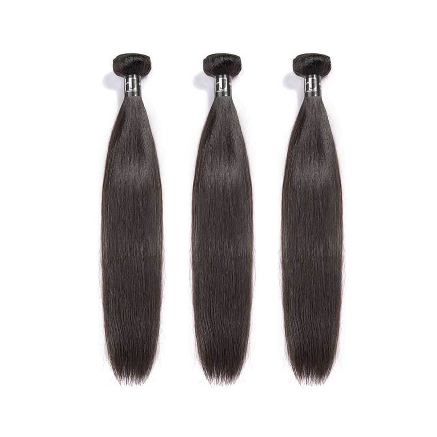 HJ WEAVE BEAUTY 10A Brazilian Mink Hair Straight Bundle Deal