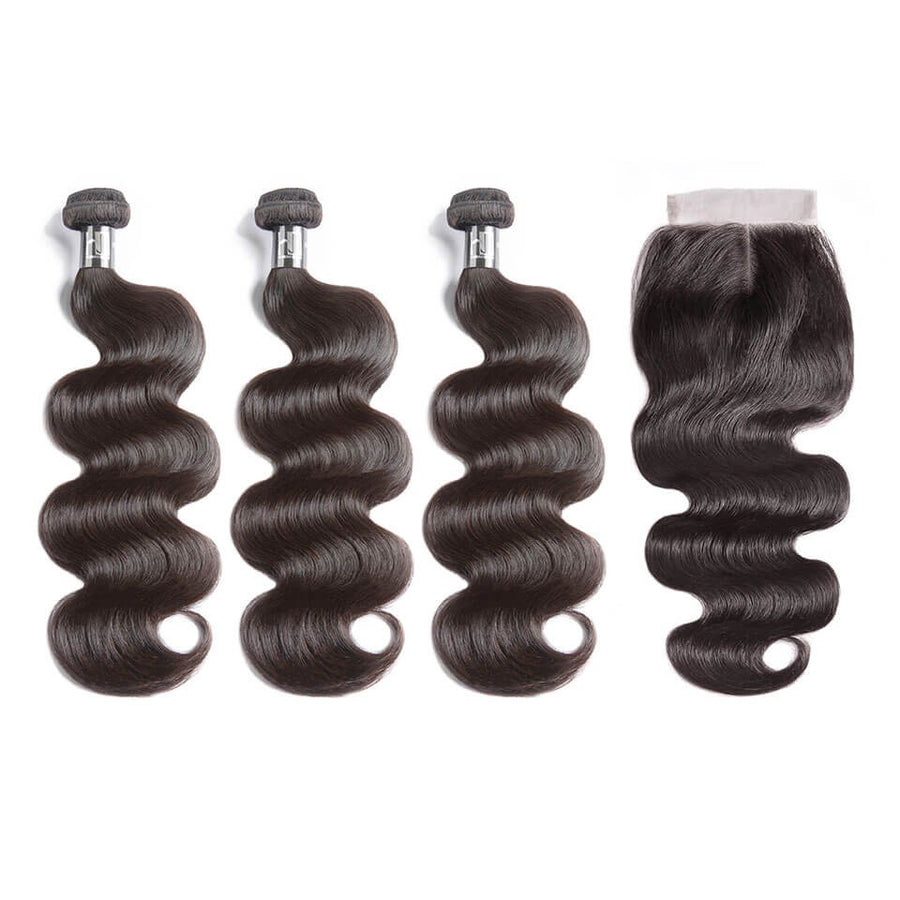 HJ WEAVE BEAUTY 10A Brazilian Mink Hair Body Wave Bundle Deal