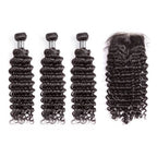 HJ WEAVE BEAUTY 10A Brazilian Mink Hair Deep Wave Bundle Deal