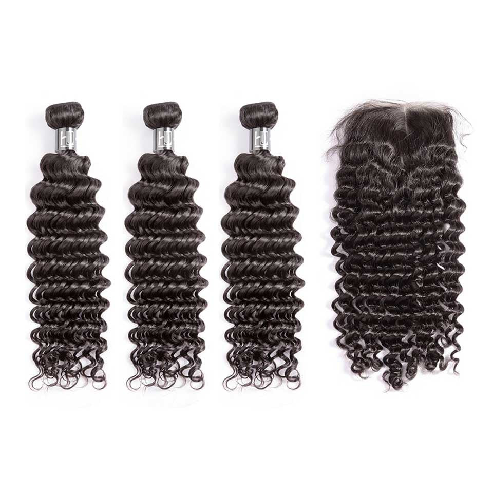 HJ Weave Beauty 7A Malaysian Virgin Hair Deep Wave
