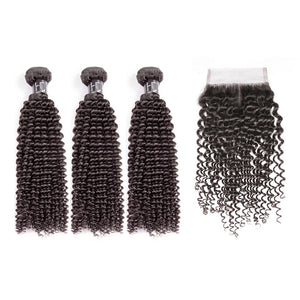 HJ Weave Beauty 7A Brazilian Virgin Hair Kinky Curly Bundle Deal
