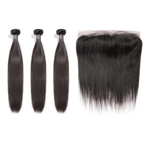 HJ Weave Beauty 7A Brazilian Virgin Hair Straight Bundle Deal