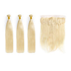 HJ Weave Beauty 7A #613 Blonde Virgin Hair Straight Bundle Deal