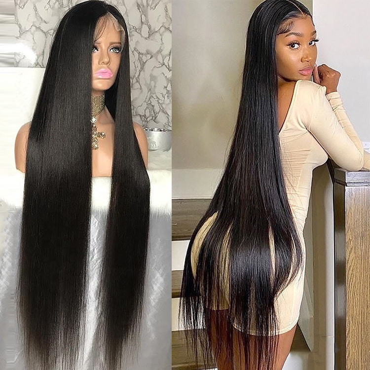 28inch-40inch Straight 13x4 Lace Frontal Wig Long Human Hair Wigs –  HJweavebeautyhair
