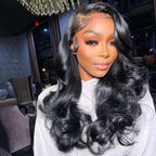 Body Wave Full Lace Wig Pre Plucked Hairline With Baby Hair